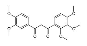 1-(3,4-dimethoxy-phenyl)-3-(2,3,4-trimethoxy-phenyl)-propane-1,3-dione结构式