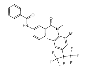 N-(2-bromo-4-heptafluoroisopropyl-6-methyl)phenyl-N-methyl 3-(benzoylamino)benzamide结构式