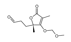 (S)-3-(3-(methoxymethoxy)-2,4-dimethyl-5-oxo-2,5-dihydrofuran-2-yl)propanal Structure