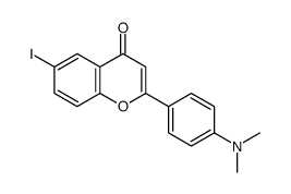 2-(4-DIMETHYLAMINO-PHENYL)-6-IODO-CHROMEN-4-ONE Structure