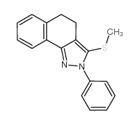 3-METHYLTHIO-2-PHENYL-4,5-DIHYDRO-2H-BENZO[G]INDAZOLE Structure