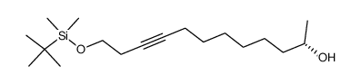 (S)-1-(tert--butyldimethylsiloxy)-11-hydroxy-3-dodecyne Structure