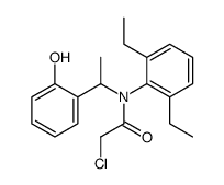 2-chloro-N-(2,6-diethylphenyl)-N-[1-(2-hydroxyphenyl)ethyl]acetamide Structure