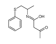 3-oxo-N-(1-phenylsulfanylpropan-2-yl)butanamide Structure