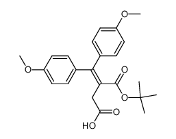 (4,4'-dimethoxy-benzhydrylidene)-succinic acid-1-tert-butyl ester Structure