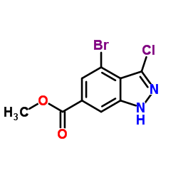 Methyl 4-bromo-3-chloro-1H-indazole-6-carboxylate picture