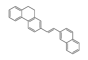 2-(2-naphthalen-2-ylethenyl)-9,10-dihydrophenanthrene结构式