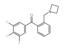 2'-AZETIDINOMETHYL-3,4,5-TRIFLUOROBENZOPHENONE structure