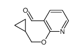 2-(cyclopropylmethoxy)pyridine-3-carbaldehyde Structure