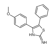 4-(4-methoxyphenyl)-5-phenyl-1,3-thiazol-2-amine结构式