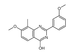 7-methoxy-2-(3-methoxyphenyl)-8-methyl-1H-quinazolin-4-one Structure