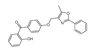 (2-hydroxyphenyl){4-[(5-methyl-2-phenyl-1,3-oxazol-4-yl)methoxy]phenyl}methanone Structure