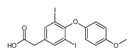 Benzeneacetic acid, 3,5-diiodo-4-(4-methoxyphenoxy)结构式