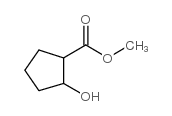 2-HYDROXY-CYCLOPENTANECARBOXYLIC ACID METHYL ESTER Structure