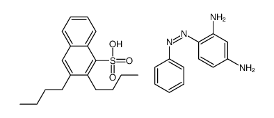 dibutylnaphthalenesulphonic acid, compound with 4-(phenylazo)benzene-1,3-diamine (1:1) picture