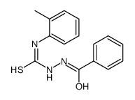 1-benzamido-3-(2-methylphenyl)thiourea结构式