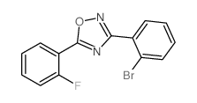 3-(2-Bromophenyl)-5-(2-fluorophenyl)-1,2,4-oxadiazole Structure