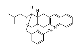 6,7-didehydro-17-isobutyl-quinolino[2',3':6,7]morphinan-4-ol结构式