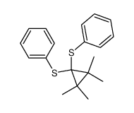 1,1-bis(phenylthio)-2,2,3,3-tetramethylcyclopropane结构式