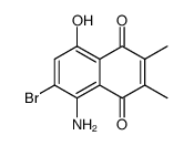 5-amino-6-bromo-8-hydroxy-2,3-dimethyl-[1,4]naphthoquinone Structure