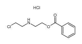 1-benzoyloxy-2-(2-chloro-ethylamino)-ethane, hydrochloride Structure