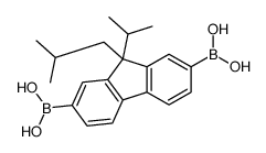 9,9-Diisopropylfluorene-2,7-diboronic acid结构式