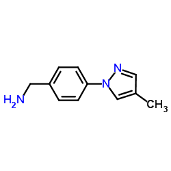 (4-(4-Methyl-1H-pyrazol-1-yl)phenyl)methanamine picture