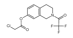 7-chloroacetoxy-N-trifluoroacetyl-1,2,3,4-tetrahydroisoquinoline结构式