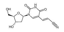 5-(2-cyanoethenyl)-2'deoxyuridine Structure