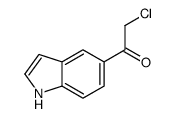 2-chloro-1-(1H-indol-5-yl)ethanone结构式