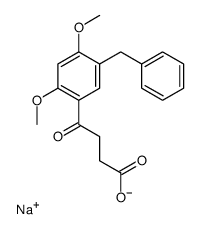 sodium,4-(5-benzyl-2,4-dimethoxyphenyl)-4-oxobutanoate Structure