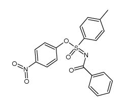 4-nitrophenyl N-benzoyl-p-tolueneiminosulfonate结构式