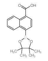 4-(4,4,5,5-Tetramethyl-1,3,2-dioxaborolan-2-yl)-1-naphthoic acid Structure