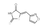 4-Thiazolidinone,5-(3-isoxazolylmethylene)-2-thioxo-结构式