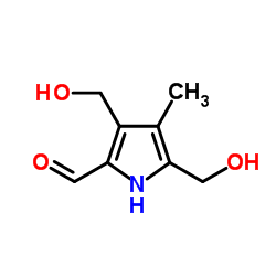 3,5-Bis(hydroxymethyl)-4-methyl-1H-pyrrole-2-carbaldehyde结构式