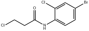 n-(4-bromo-2-chlorophenyl)-3-chloropropanamide结构式