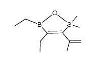 4,5-diethyl-2,5-dihydro-3-isopropenyl-2,2-dimethyl-1,2,5-oxasilaborole Structure