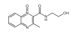 2-methyl-3-[N-(2-hydroxyethyl)carbamoyl]quinoxalin 4-oxide结构式