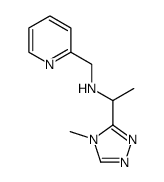 1-(4-methyl-4H-1,2,4-triazol-3-yl)-N-(pyridin-2-ylmethyl)ethanamine结构式