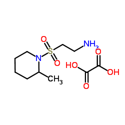 2-[(2-Methyl-1-piperidinyl)sulfonyl]ethanamine ethanedioate (1:1)结构式