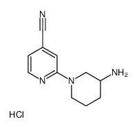 3-Amino-3,4,5,6-tetrahydro-2H-[1,2']bipyridinyl-4'-carbonitrile hydrochloride Structure