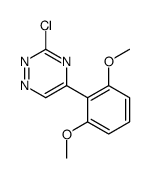 3-chloro-5-(2,6-dimethoxyphenyl)-1,2,4-triazine结构式