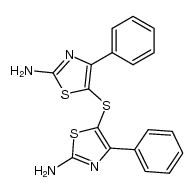 bis(2-amino-4-phenyl-5-thiazolyl)sulphide结构式