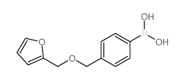 4-[(呋喃-2-基甲氧基)甲基]苯硼酸结构式