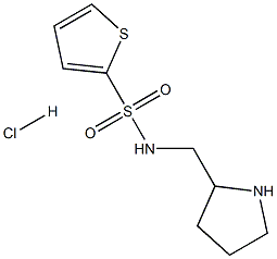 N-(pyrrolidin-2-ylmethyl)thiophene-2-sulfonamide:hydrochloride Structure