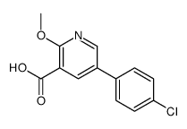 5-(4-chlorophenyl)-2-methoxypyridine-3-carboxylic acid Structure