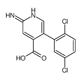 2-amino-5-(2,5-dichlorophenyl)pyridine-4-carboxylic acid结构式