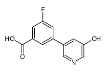 3-fluoro-5-(5-hydroxypyridin-3-yl)benzoic acid Structure