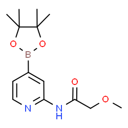 2-(2-Methoxyacetamido)pyridine-4-boronic acid pinacol ester structure