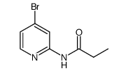 N-(4-bromopyridin-2-yl)propionamide structure